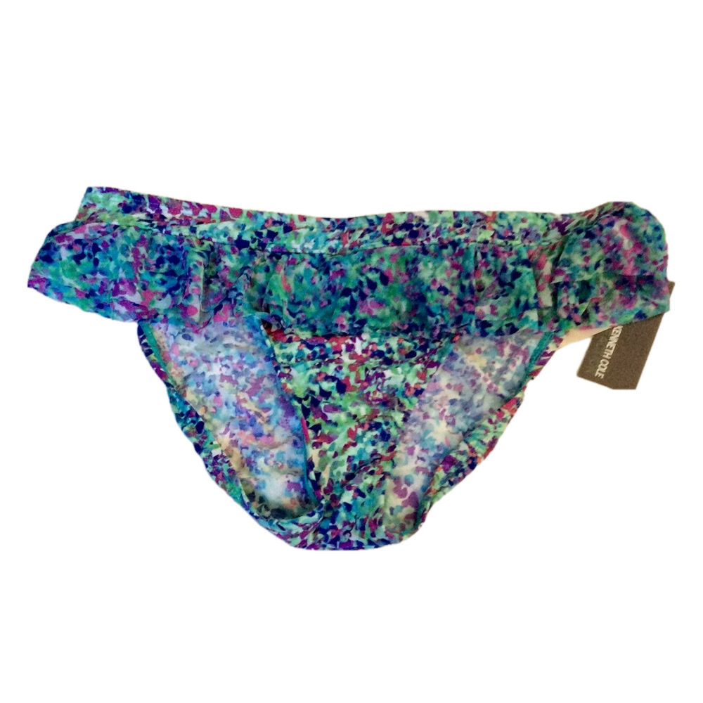 Kenneth Cole Bikini Bottoms Flounce Hipster
